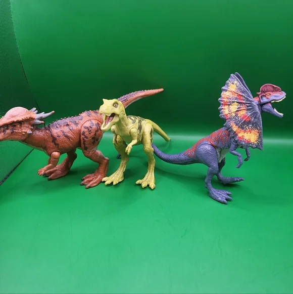 2017 Jurassic World T Rex Dilophosaurus Stygimoloch Stiggy Tyrannosaurus Rex - Picture 2 of 5